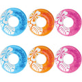 Colorful | Intex blow-up Transparent Swimming 59251EP Tube Pool Raft (6 Pack)