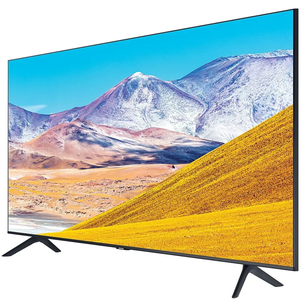 & 65 TV Gear UN65TU8000 60W with Soundbar and Screen Cleaner TV TV Adapter, Bundle Digital Samsung (65TU8000 65-inch 4K Smart Deco Mount, 65" LED UHD (2020) Subwoofer, Essentials Surge TV) Inch Wall