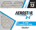 4 Pleated Pack 13 AC Filter, atmospheric Furnace MERV Aerostar atmospheric Filter, 16x20x1
