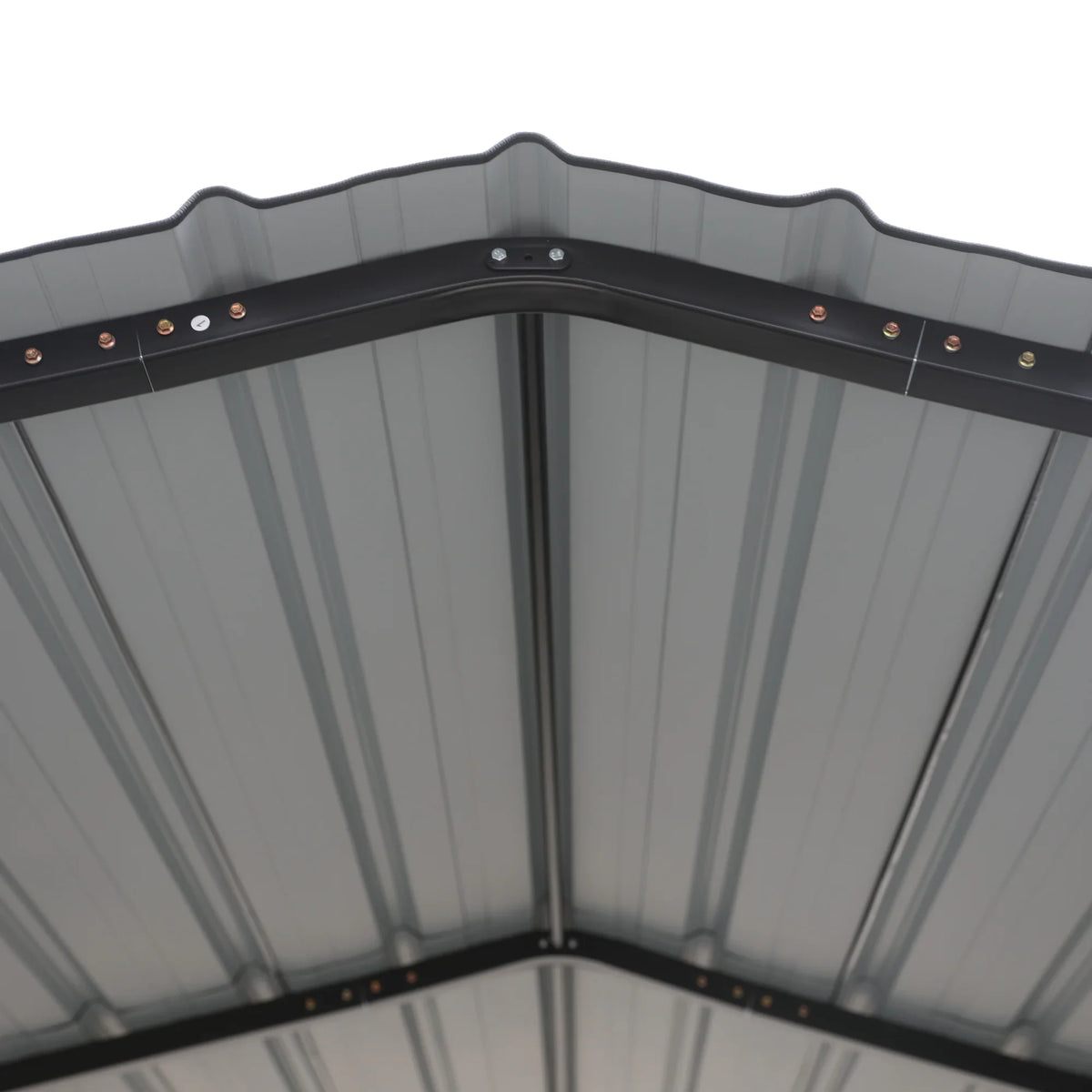 Heavy-Duty 20 Metal Steel Garage Shelter, Living Gray ft Roof, Summit Galvanized with Carport x Storage Car 12