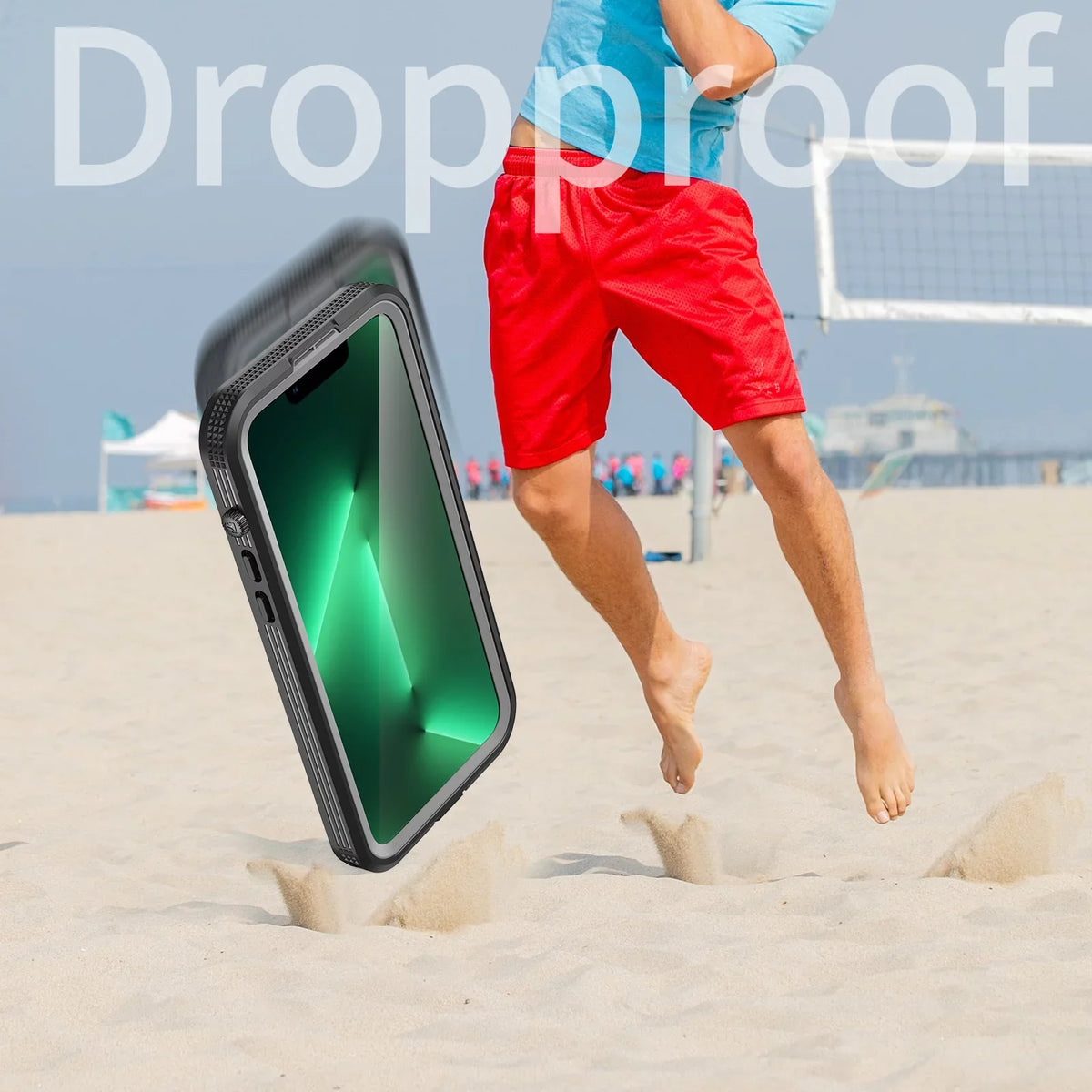 Pro Case Screen Dropproof][Dustproof][Compatible Protector 360][IP68 Waterproof, iPhone for 6.7" 14 with - MagSafe] Pro 6H [Real Built-in iPhone Max Military Black Underwater][14FT 14 for Max
