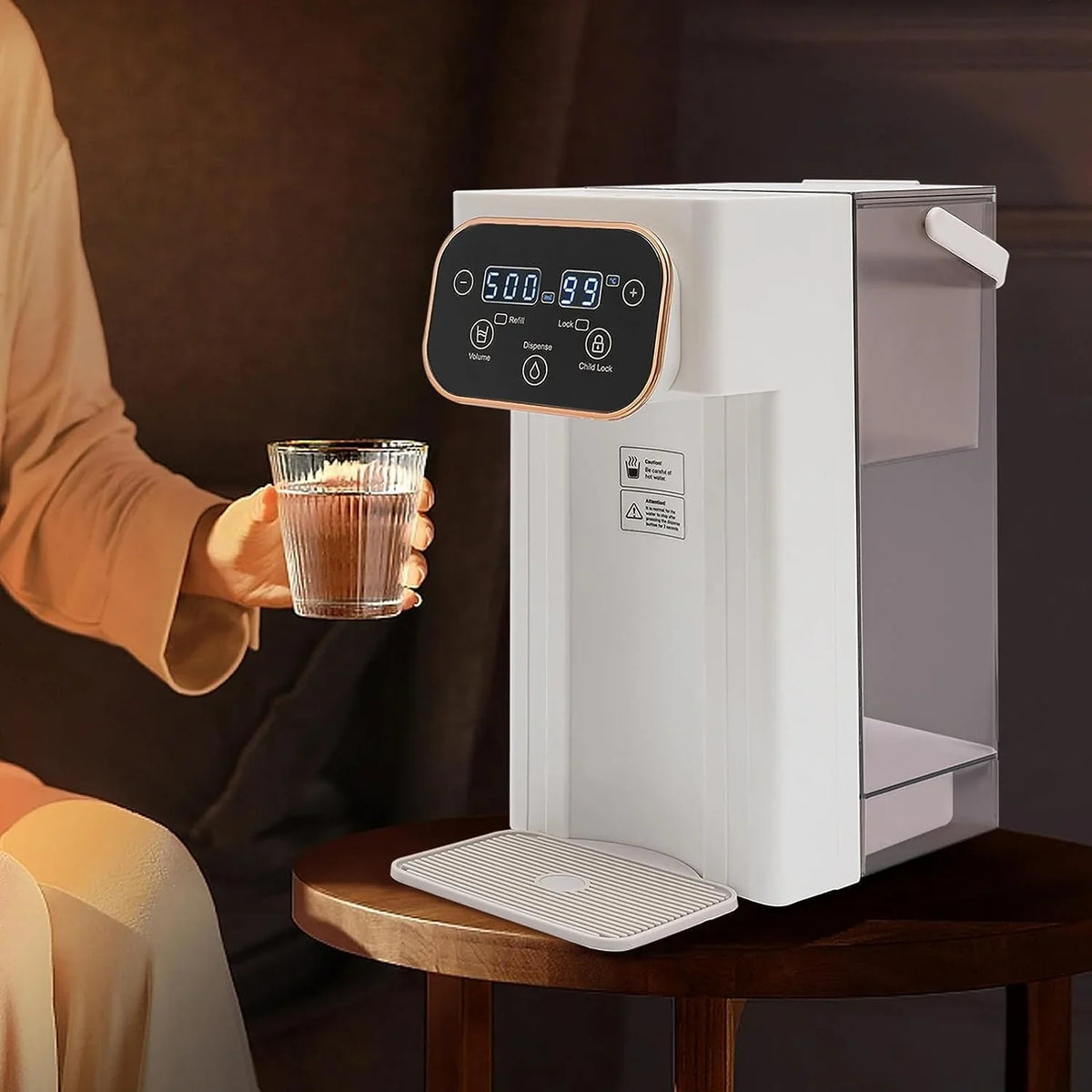 High Instant Dispenser Temp With Lock MIDUO Safety Hot Filter & 12 Temperatures 8 Volume Water Setting