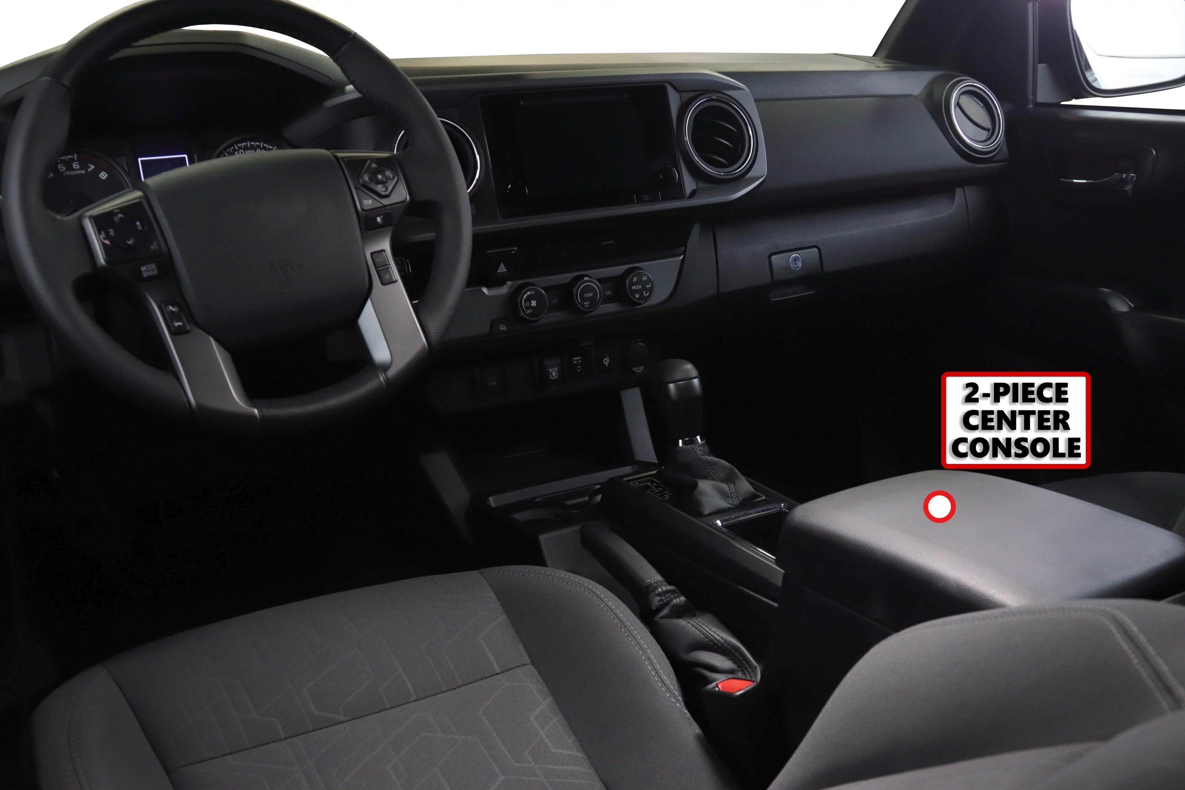 with Console Black Organizer Organizational System Center Red Vehicle Piece Auto 2016-2020 Toyota 2 Anti-Rattle Tacoma Set Inserts Compatible Hound