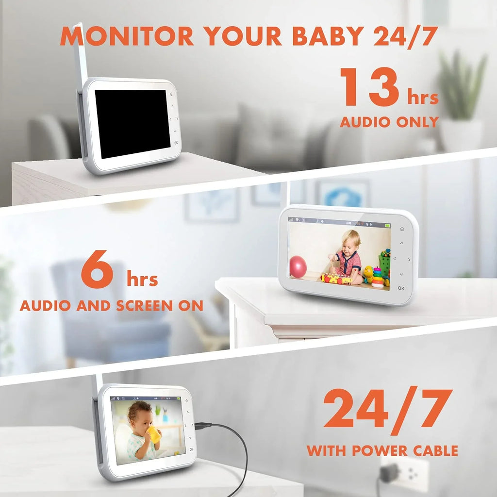 Rexing w/ IPS Baby Display Capabilities Recording Monitor 4.5" BM1