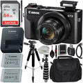 Accessory SanDisk PowerShot Camera Canon Battery, & X Life (Black) 64GB - with Tripod, II Card, Essential Digital Includes: Replacement Mark SDXC Ultra Extended Bundle Memory Carrying G7 Case More