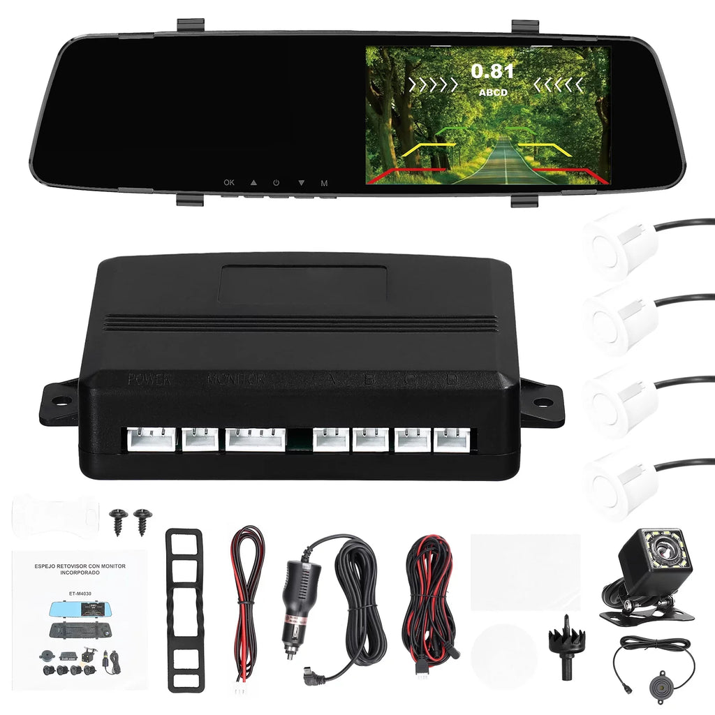 Rear Dual Camera 4.3 Dazzduo Camera,Camera Reco 4.3 Dash Screen Inch Radars Dash Dual 1080P Screen Rear Dash Cam Support Radars Rear Rear Dash Camera Inch 4 Inch Radars Reverse DVR Reverse
