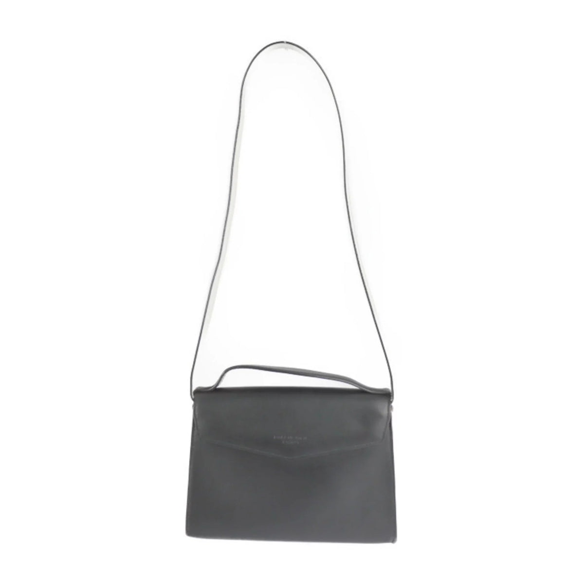 Balenciaga silver hardware mini leather system BALENCIAGA bag 2WAY Pre-Owned handbag shoulder trapeze mailon ivory black calf 331916 (Good)