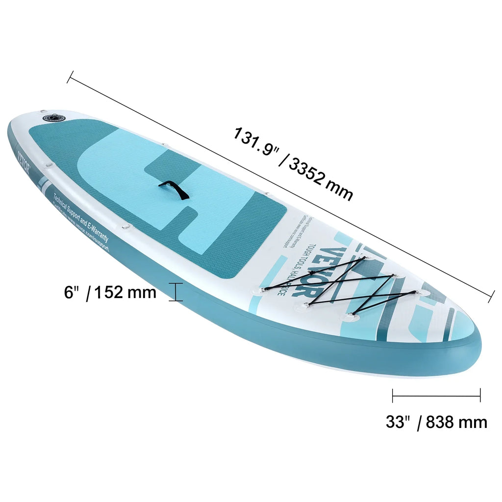 Board Paddle air-filled Sup with SKYSHALO Paddle Stand Board Up 11' Accessory Surf