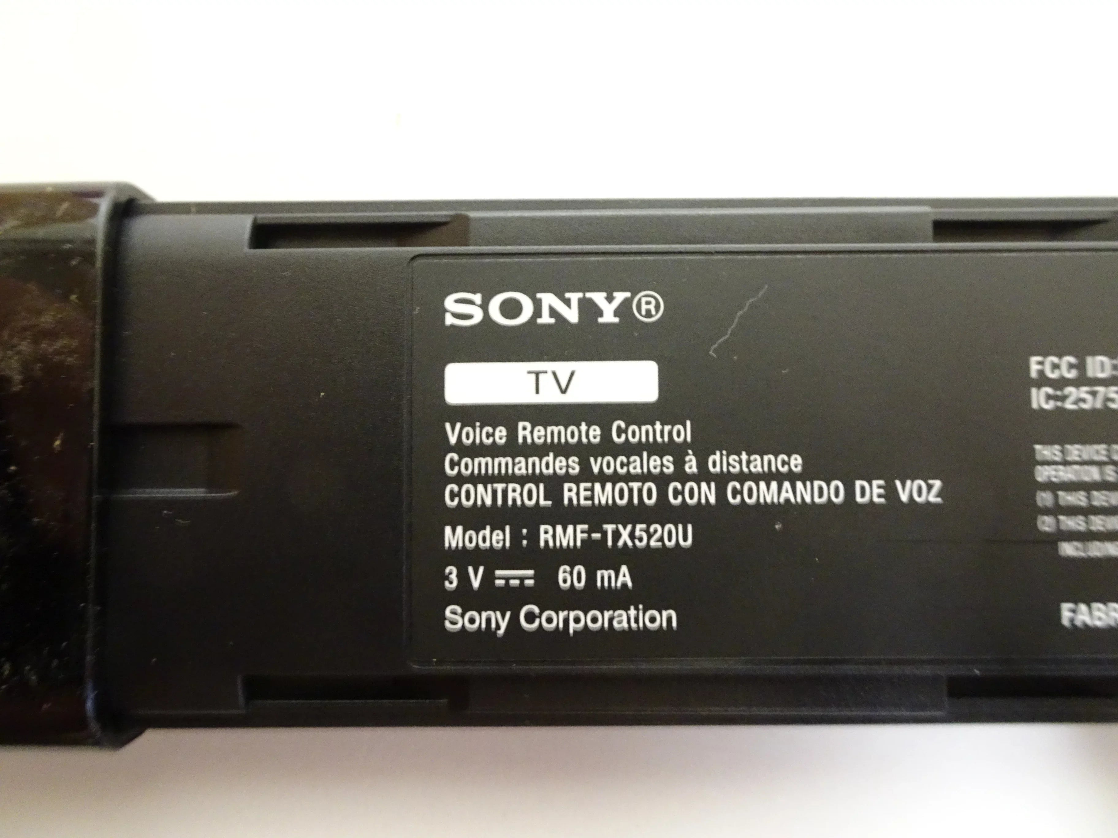 '- Sony KD-43X80J Remote (1-009-952-11) KD-55X80J TV NEW