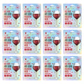 Glow Anti-Aging [12 Brighting To Skin, Mask Wra Antioxidants Mask Collagen And Hologram Hydrate Sheet Soo,Ae Restore Mask Facial Count] Beauty Face Premium Wine Firm, Brightening Korean Red Vegan