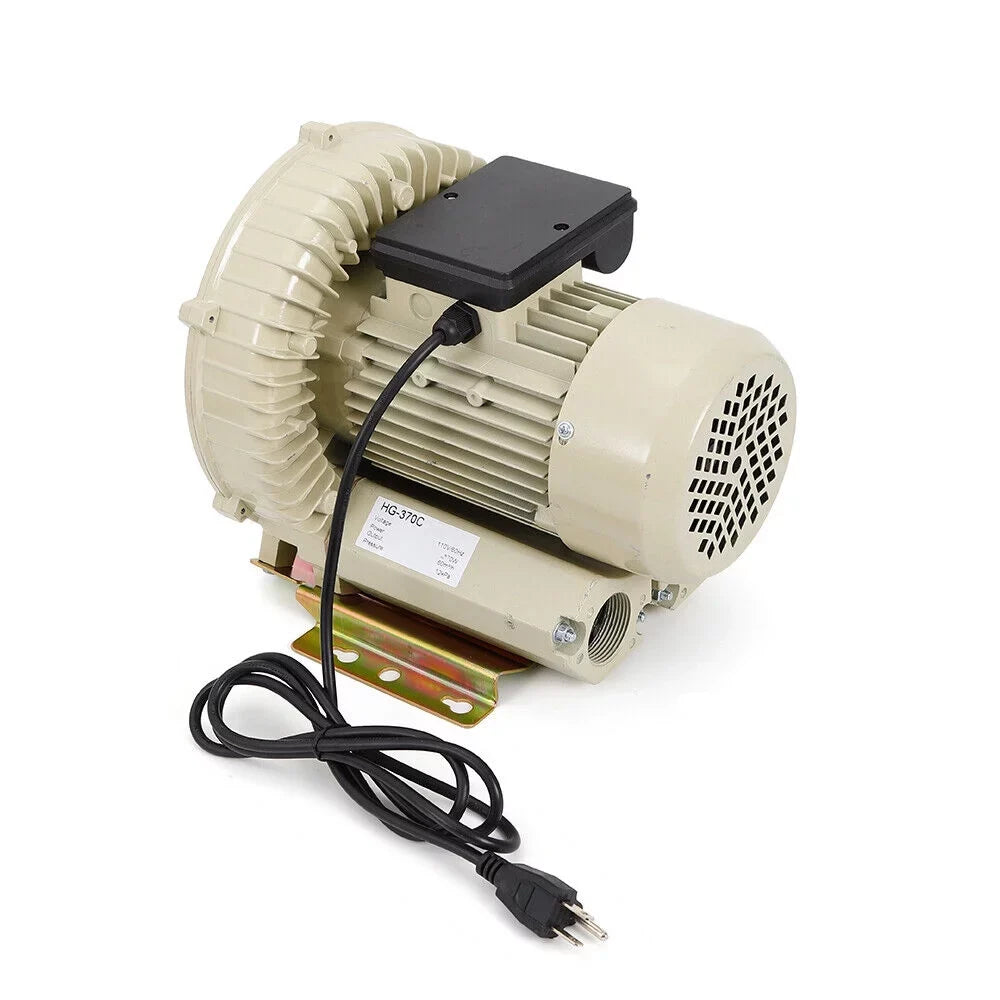 Industrial Blower 110V Pump Fish 370W Miumaeov Aquaculture Pond Pressure oxygen Hydroponics Blower Aquarium High oxygen