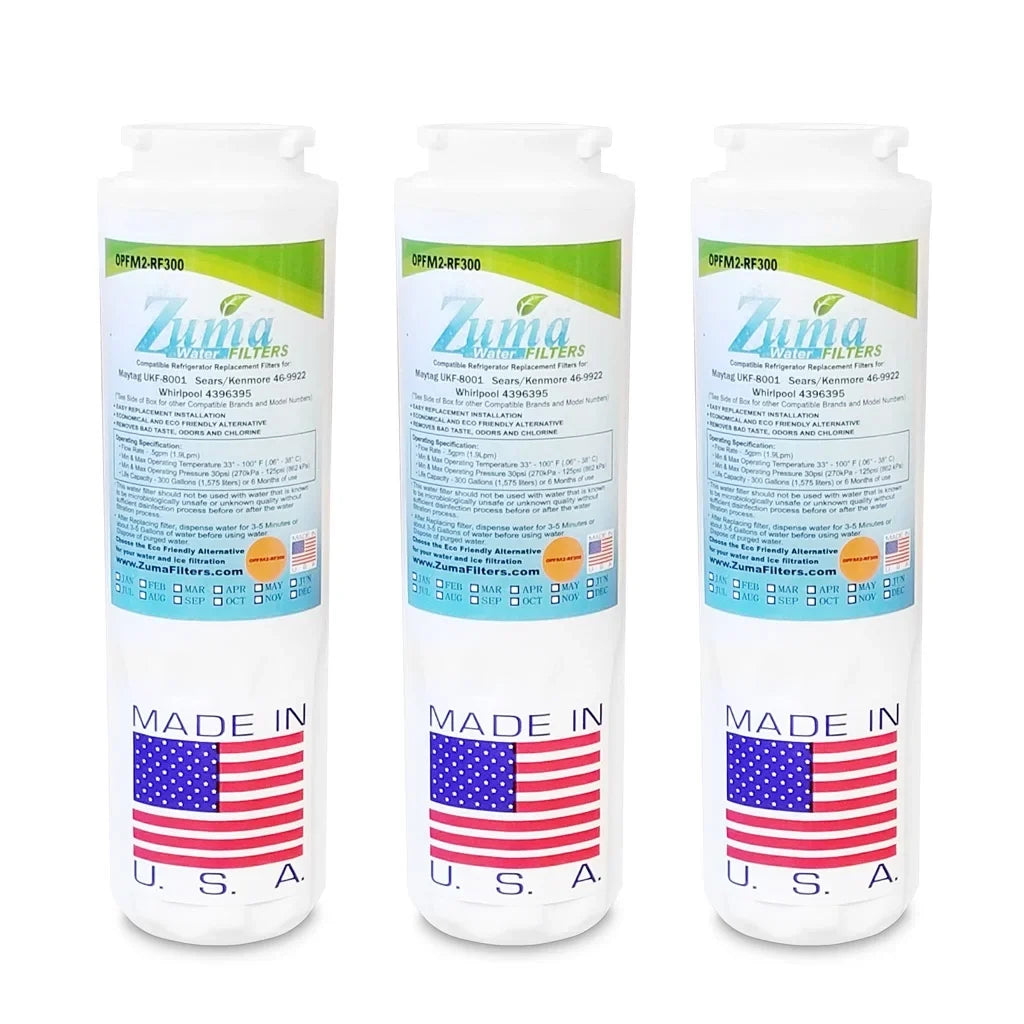 , 12589203 Ice Brand - 3 # - and Maytag® U.S.A. in with , Water Compatible Made Model Filter Pack OPFM2-RF300 , ZUMA