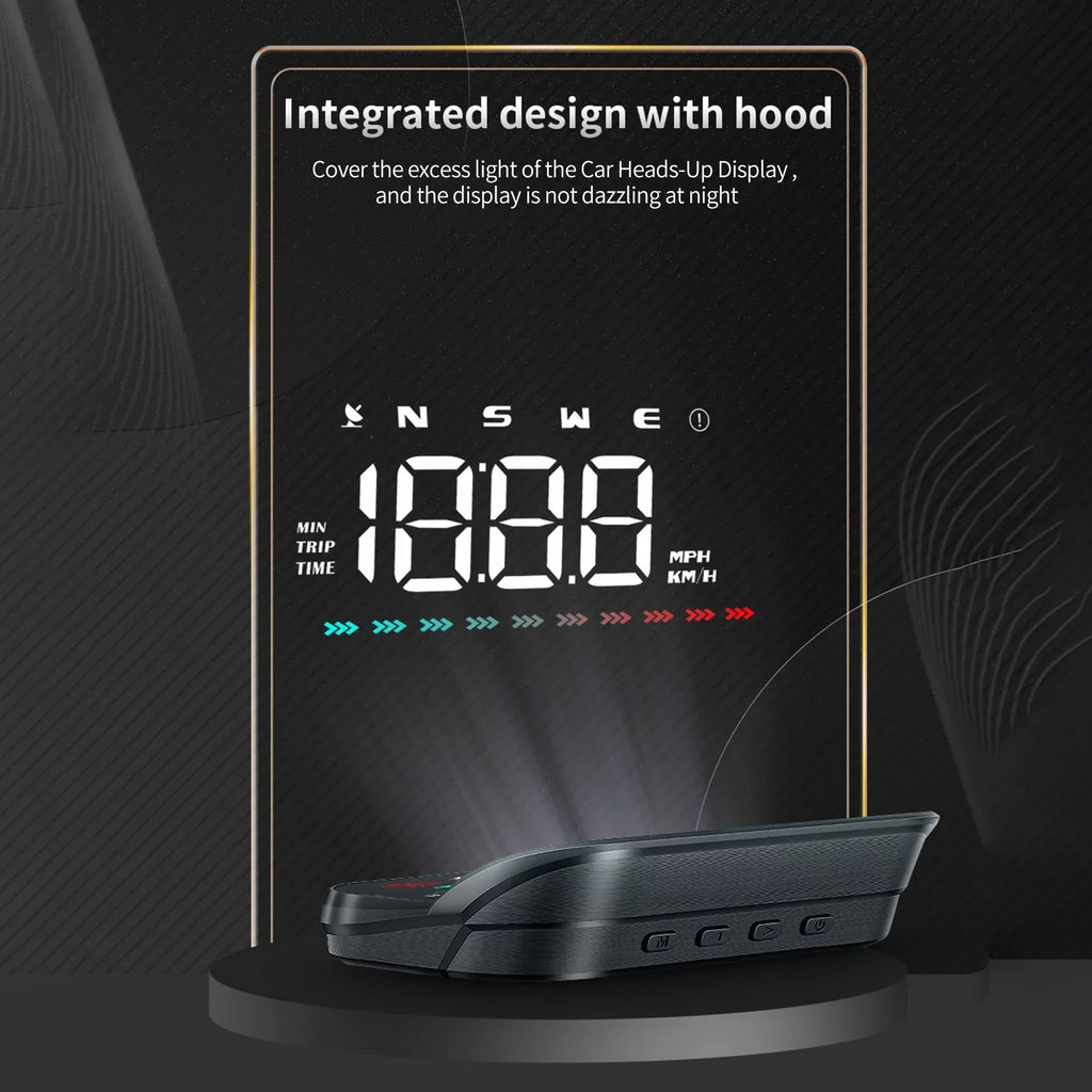 Display Alert Apexeon Direction, Heads-Up Distance, Ambient Car, Speed Time, Travel Over-Speed GPS for Digital & Speedometer Light,