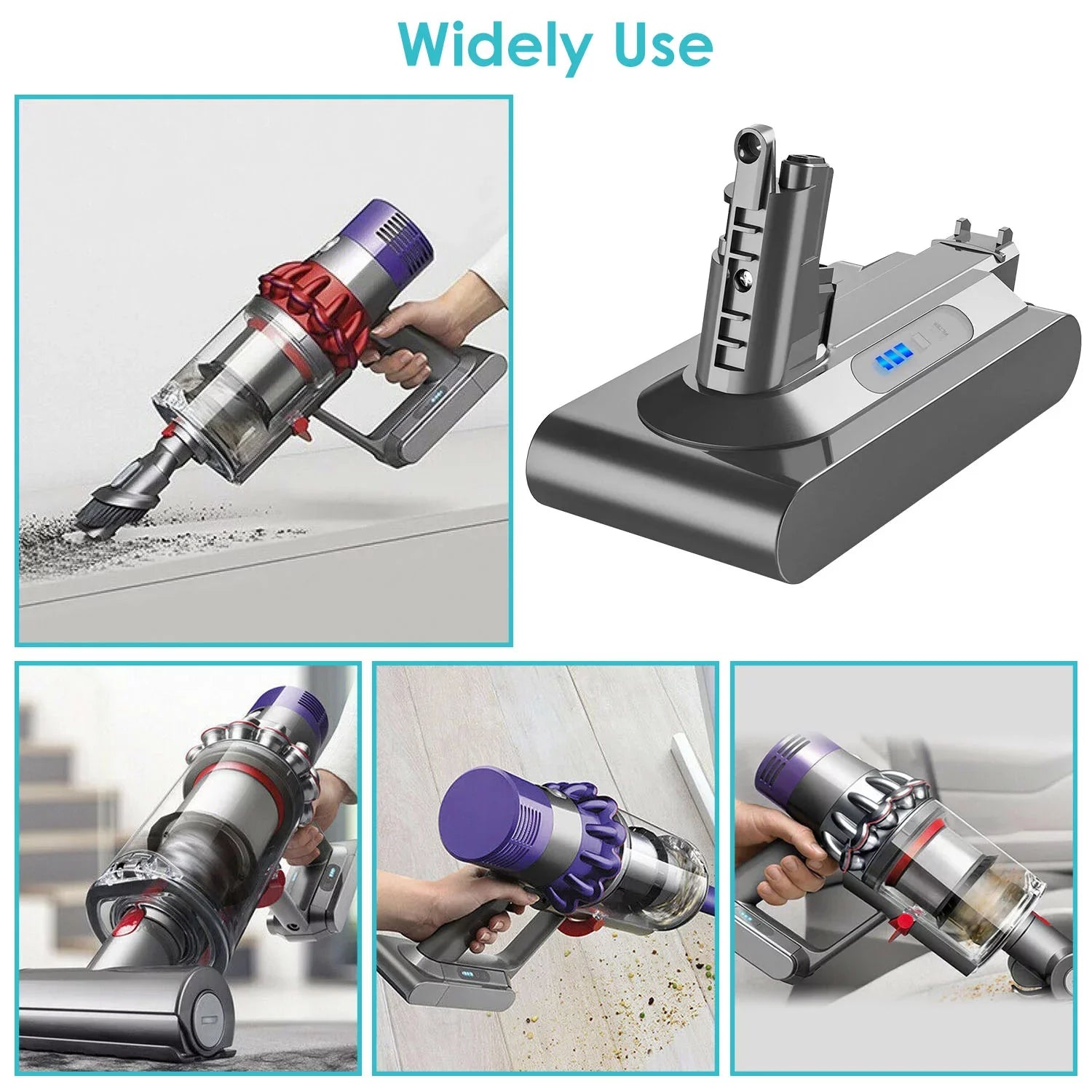Fluffy Absolute for Battery V10 V10 Cyclone Replacemen Dyson 25.2V 5.0Ah iMounTEK Li-ion Compatible SV12 with Battery 5000mAh