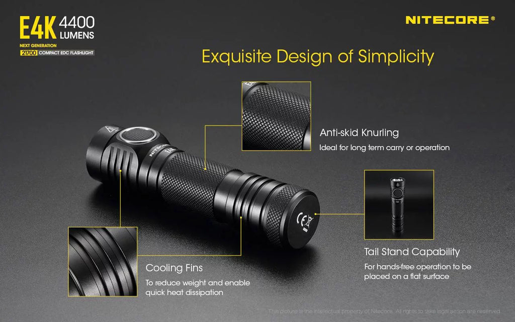 and generation Charger E4K - USB Cord and Combo: +UMS2 w/NL2150HPi Batteries NITECORE 4400 NL2150HPR Flashlight Eco-Sensa Intelligent Lumens Next