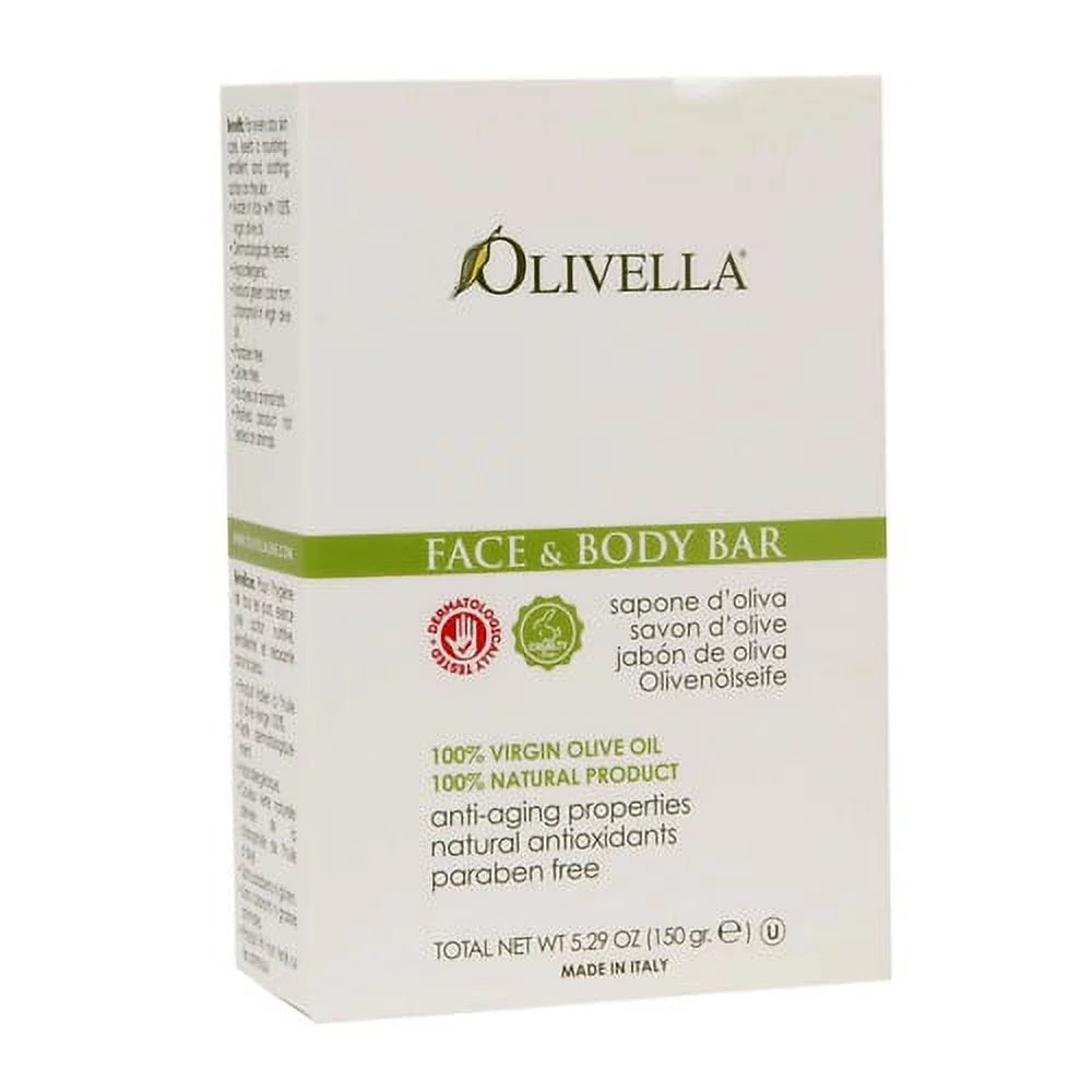 Soap Bar Oil 6 Oz, And Face Body 5.29 100% Pack - Virgin Olive Olivella