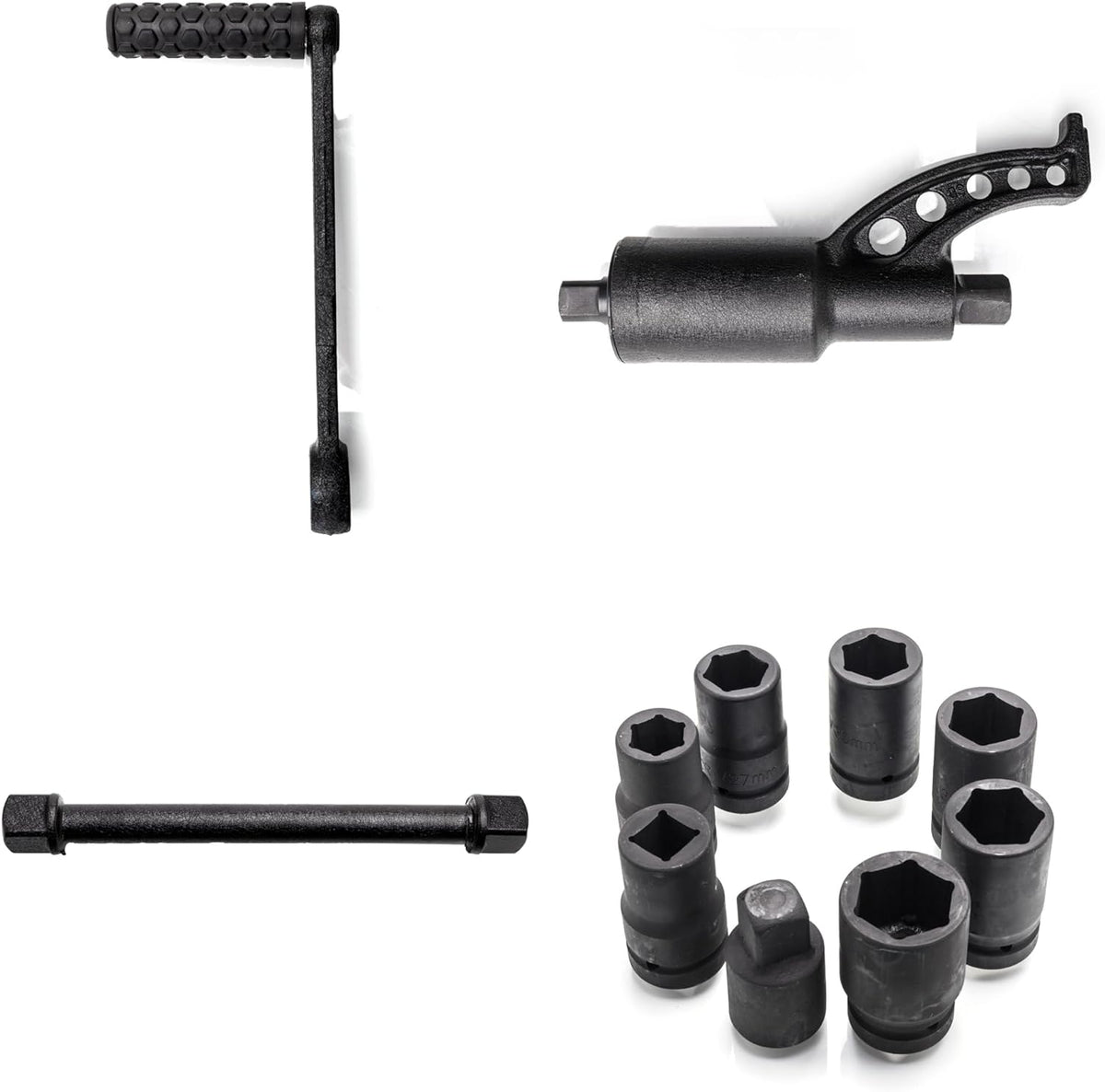 Heavy Labor Multiplier Duty Lug torque Lugnut with Case 4800 NM 8pcs Remover Nut Set Set Black Saving Socket Torque 1:58 Tool