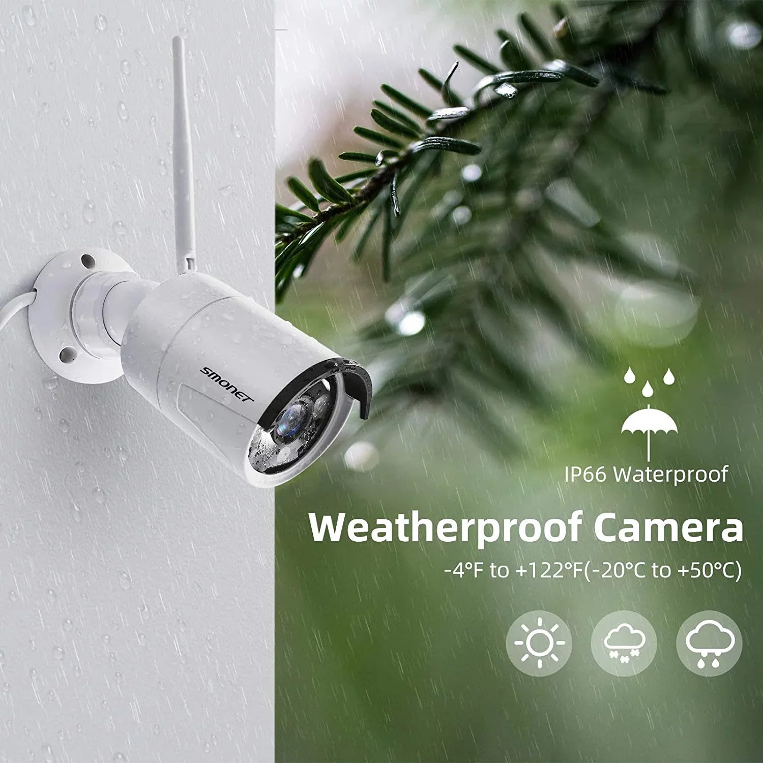 Cameras,P2P,Night Kits, with System 3MP Hard SMONET Indoor Outdoor Camera Wireless Detection 3TB Drive,8CH Audio, Vision,AI NVR Security CCTV Human 8Pcs 3MP 3MP Surveillance