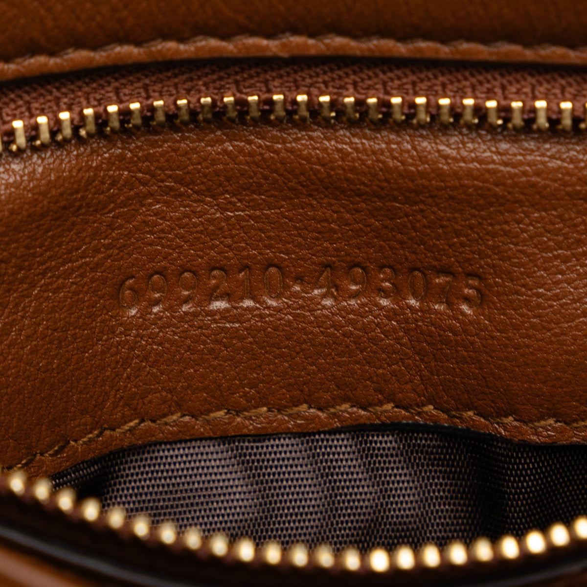 (Good) Brown Bag Authenticated Crossbody Leather Calf Gucci Pre-Owned Blondie Bag Unisex Medium
