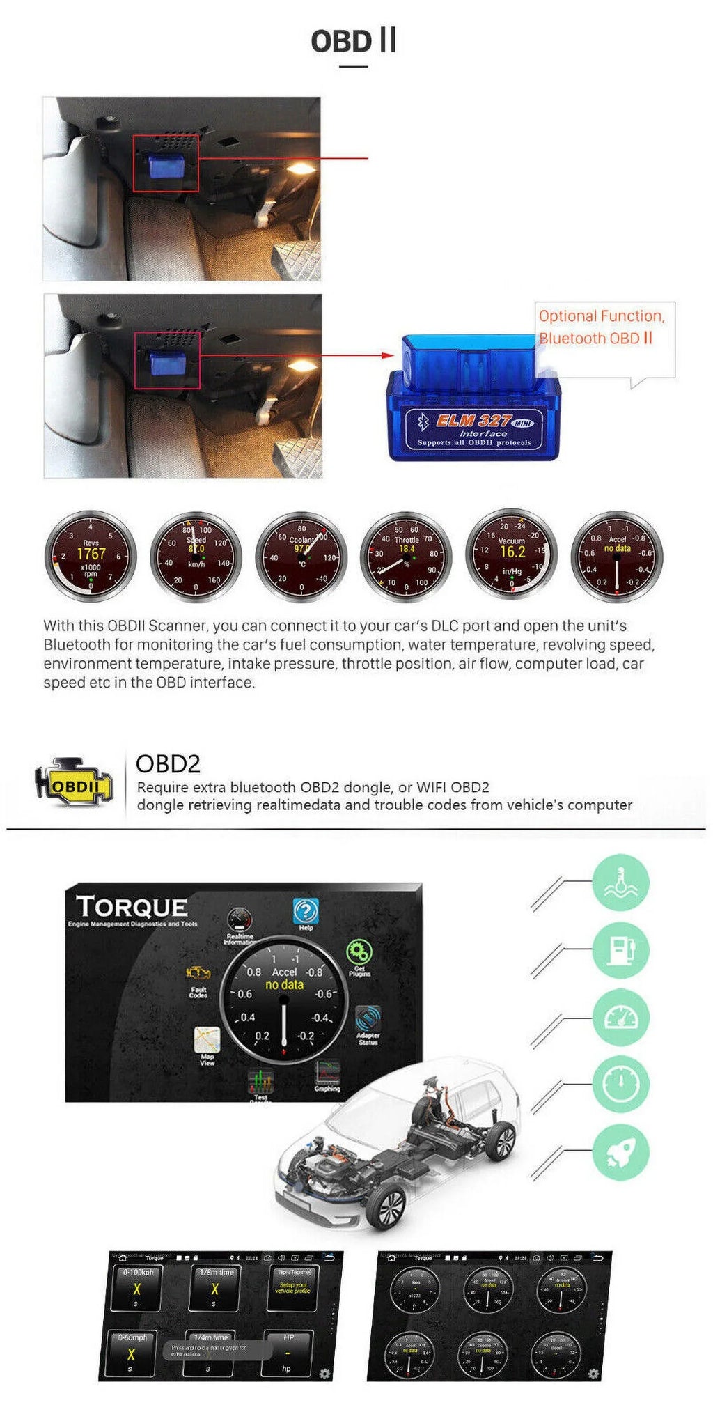 Fiat Car DSP 3+32GB Navigation Auto 500 Backup For 9" Android Radio AHD WIFI 2007-2015 GPS Camera Carplay Stereo