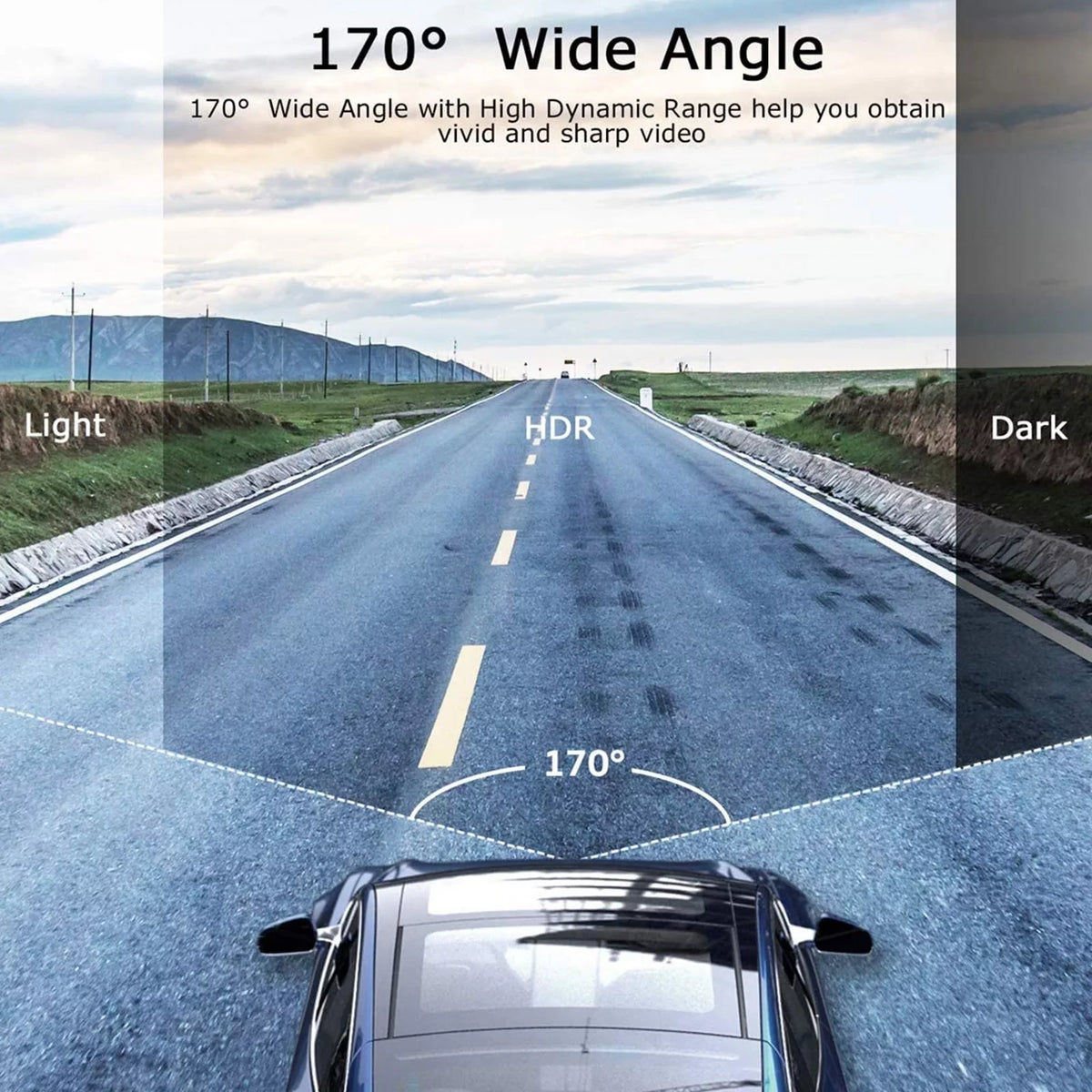 Night Parking Car 3.16inch with 170° Dash Wide Recording, Dashcam Super 1080P Cam Angle, TSV Screen, Driving Cars, Vision, Loop Monitor WDR, for Camera Recorder, Dual FHD