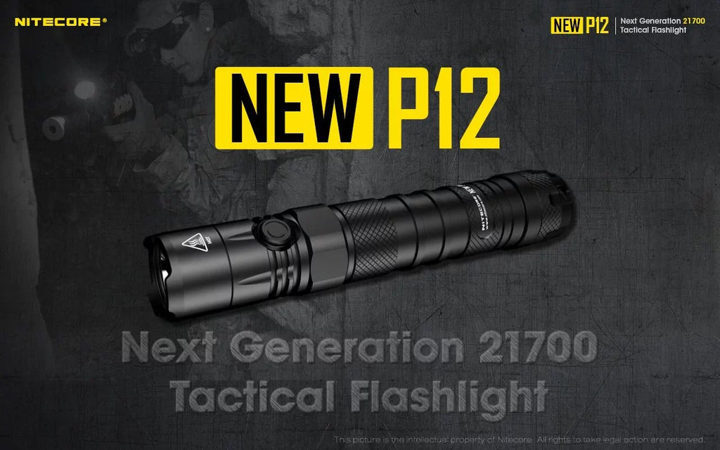 '- 1200 Lumens Battery, Cord, Flashlight Wall Adapter Nitecore 3Amp w/NL2150HPR New P12 Version USB LED and