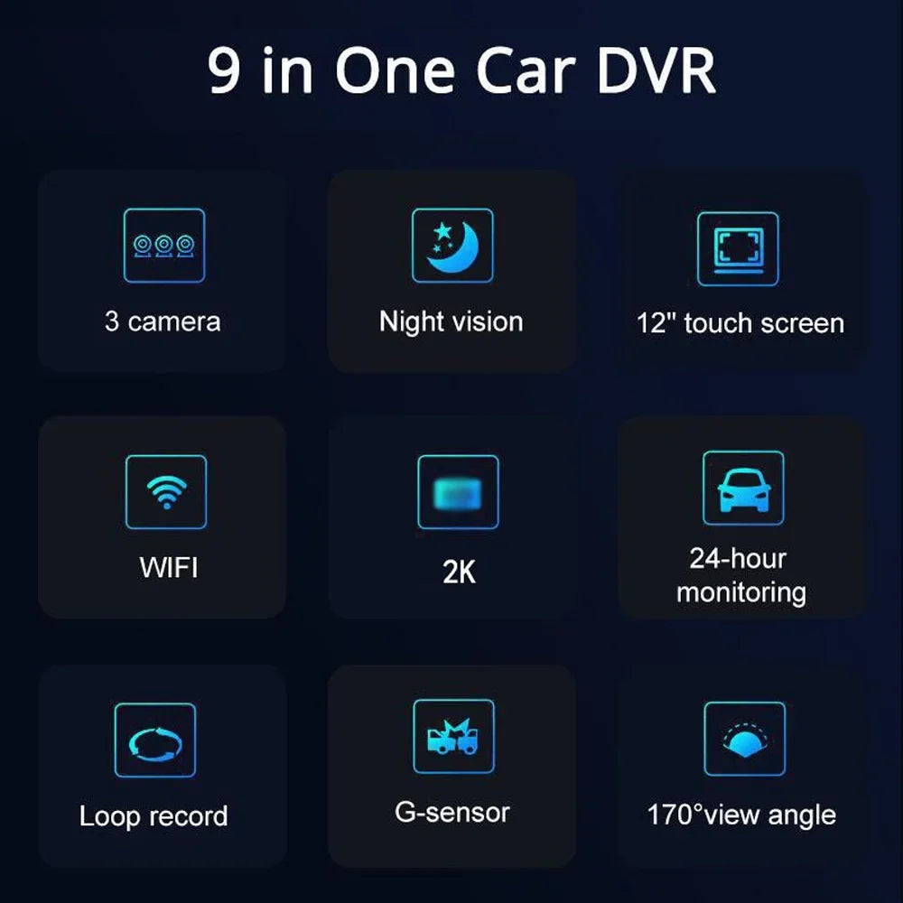 Auto Mirror Dcenta Camcorder, Angle Wide Safety Clear Car Recorder, Rearview Dashcam Camera, Recorder