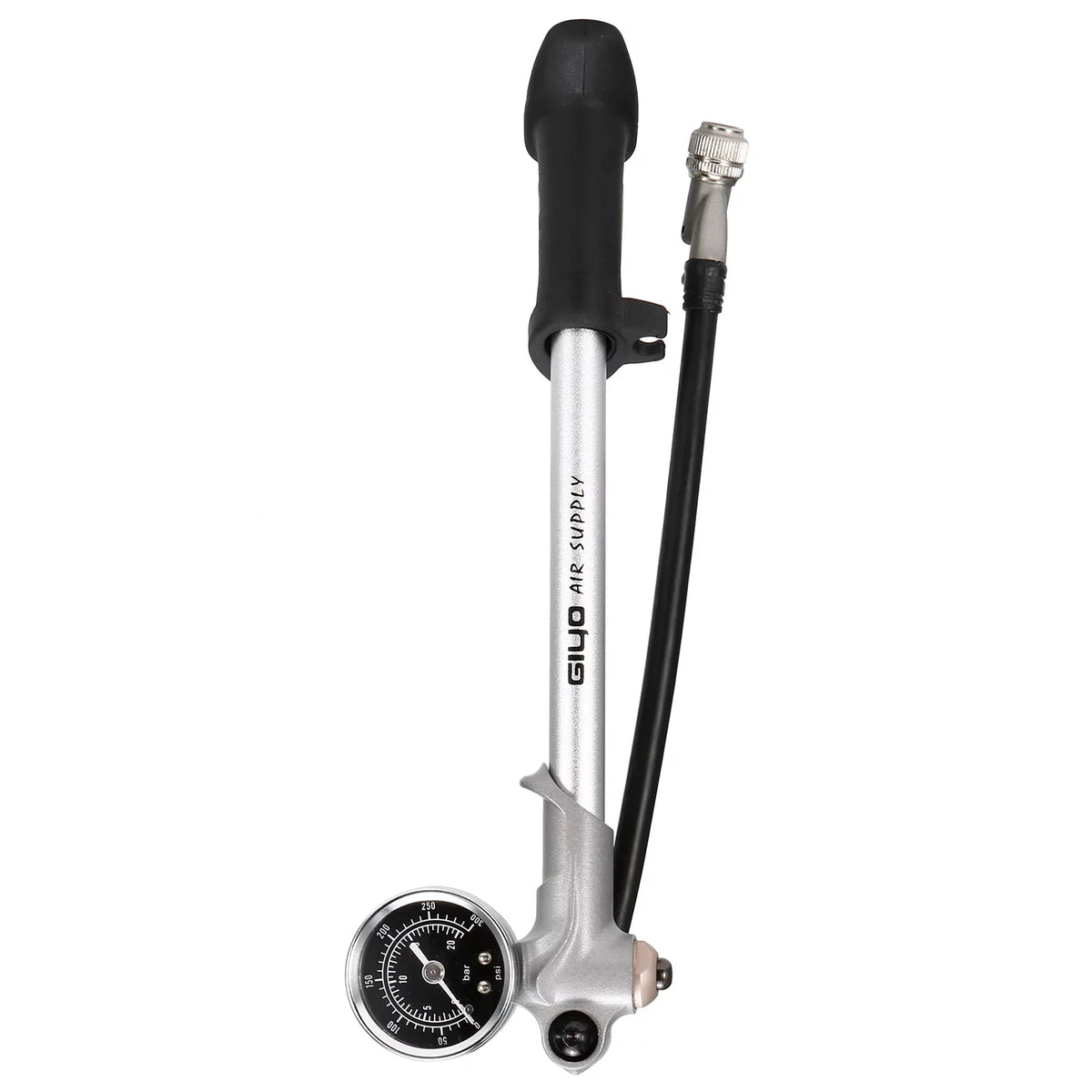 With Front Mountain Front and Pump Valve High atmospheric Schrader Pump Pump for Pressure 300PSI Suspension Bike Lock Lever Gauge with MTB Fork Arealer