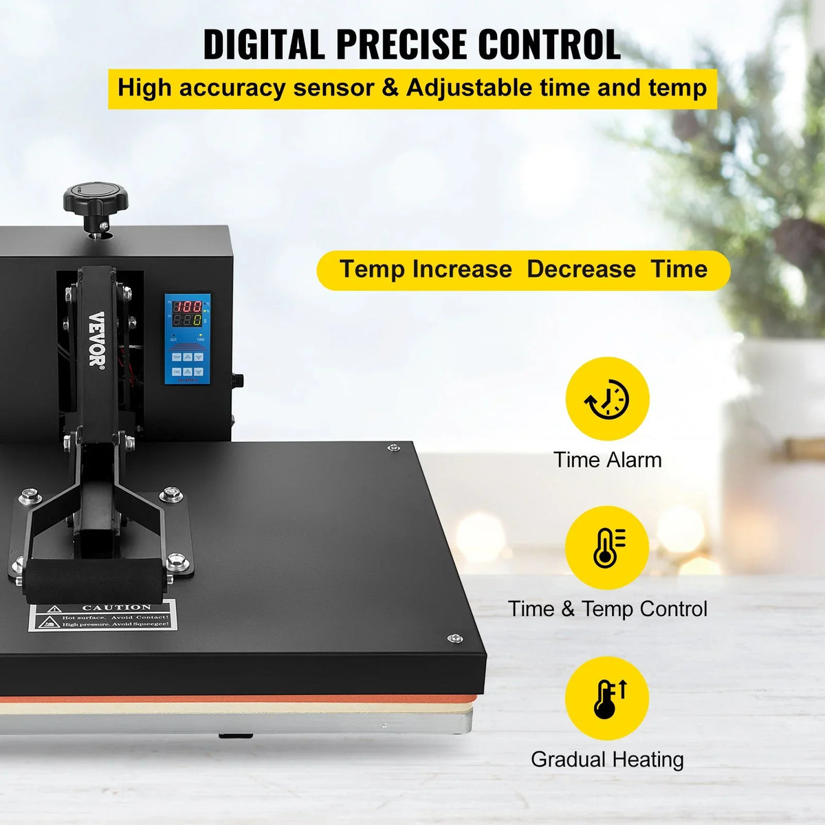 and Industrial Black 16x24 Heat for TShirt Press Heat Press Easy VEVOR Digital Power, Machine Vinyl, 1700W Sublimation Transfer Heat Printer to Use