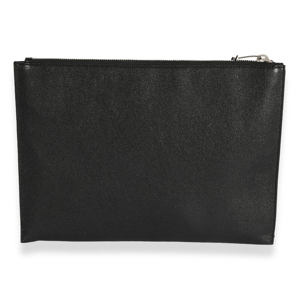Saint Pre-Owned Leather Red Black Laurent & Star Clutch