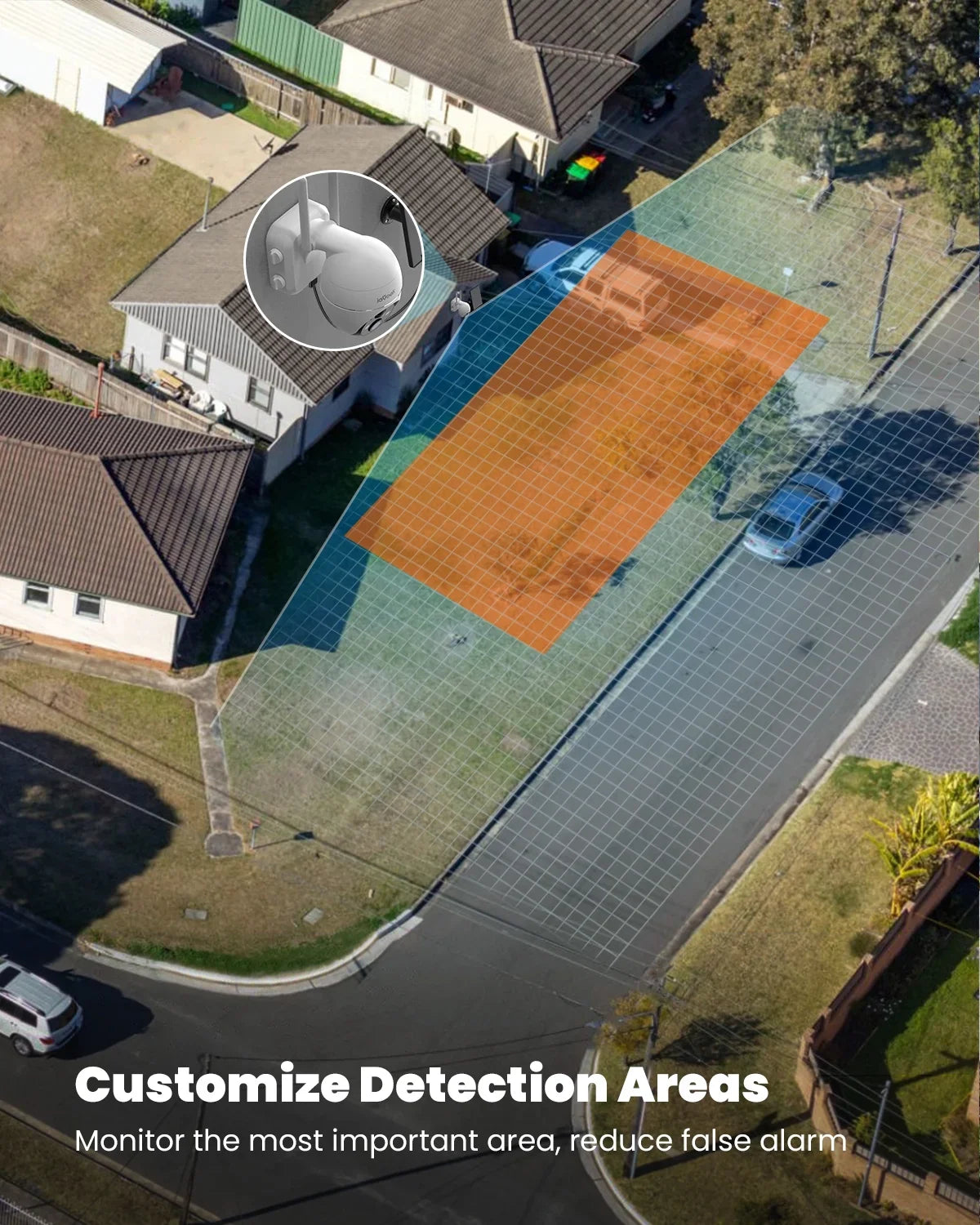 Surveillance Night with 360° WiFi Outdoor Home Cameras Battery Wireless Detection, Solar View Color 2K/3MP Spotlight, Alexa Work Powered Security Camera, Vision, PTZ Motion Solar PIR Outdoor,
