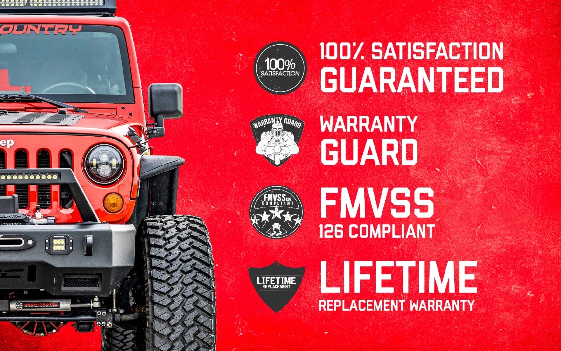 1999-2004 48970 - 2.5" Super Rough 4WD Duty for Kit Country Shocks w/V2 Leveling