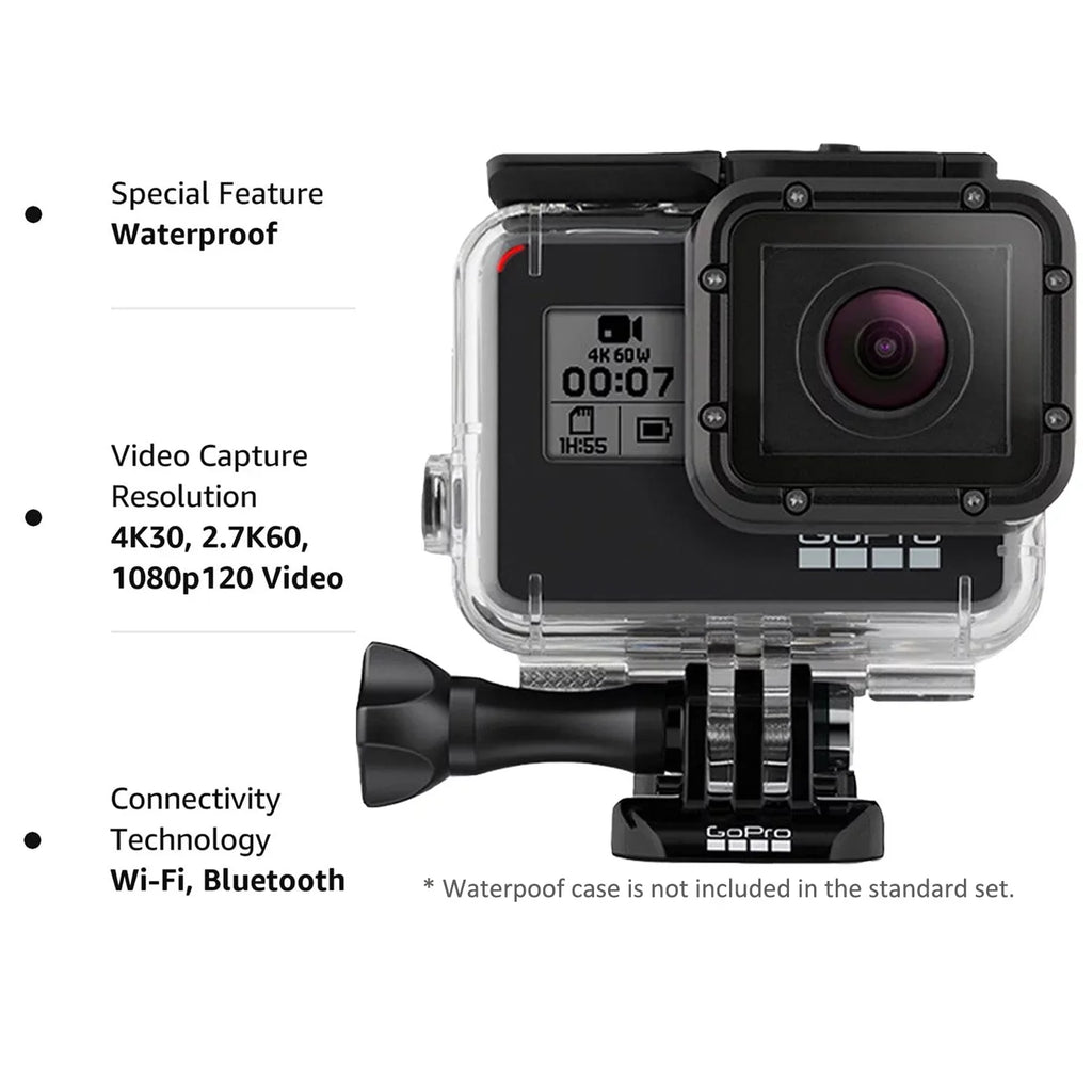 HD Camcorder Waterproof Action Black Restored 4K Camera Sports HERO5 (Refurbished) Digital GoPro