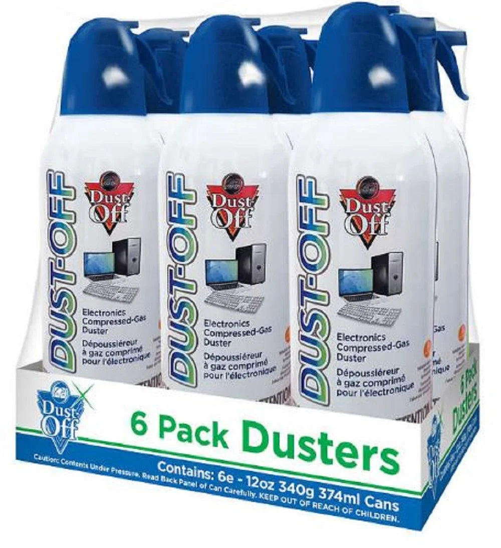 12 Count Dust-Off Duster, oz, Compressed Gas 6