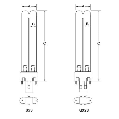 GPX9 USHIO Mercury-Arc Lamp Pressure Low 9W Germicidal