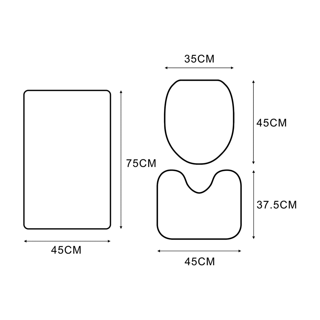 Lid Piece Cruz Rug Contour Penedo 3 Beach Rock do and Rugs Toilet Mat Bath Cover CHAPLLE Santa Guincho Set Bathroom