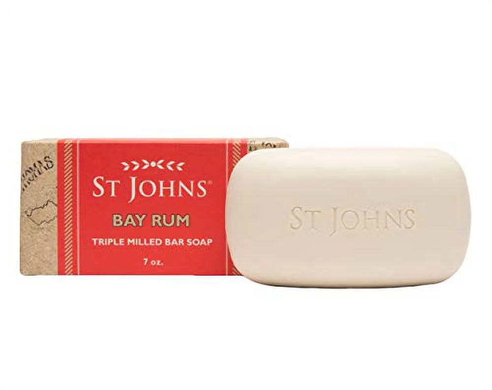 Glycerine Soap Soap Made, & Olive Bar) Bar Rum with , USA Ounce Triple-milled 7 Soap of Men Bar Bar Hydrating , (Pack Bay Soap , men 1) John St. , for Luxury Oil Bar Mens Body (7 for Rum oz Bay