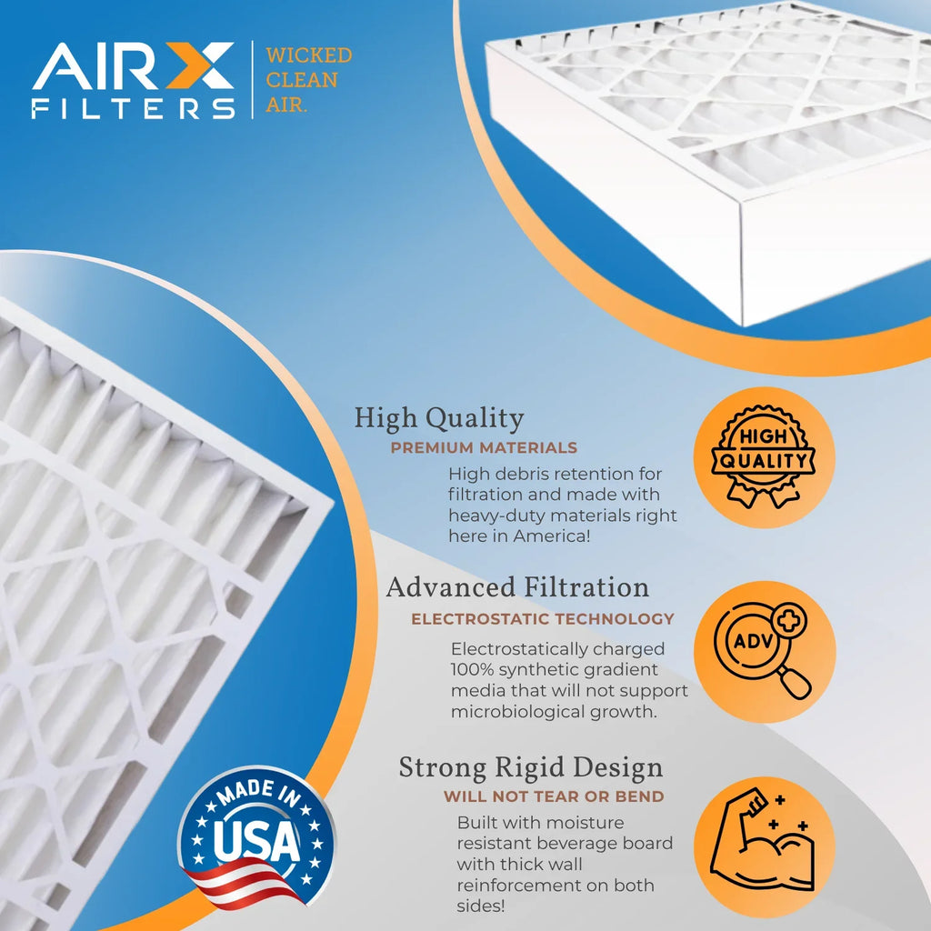 WICKED FPR 2 MPR Pack Filter MERV Filter Premium to CLEAN Furnace USA & 8 AIRX HVAC 700 Comparable 5 Filters by Made 20x20x4 AIR. 20x20x4 FILTERS AC atmospheric