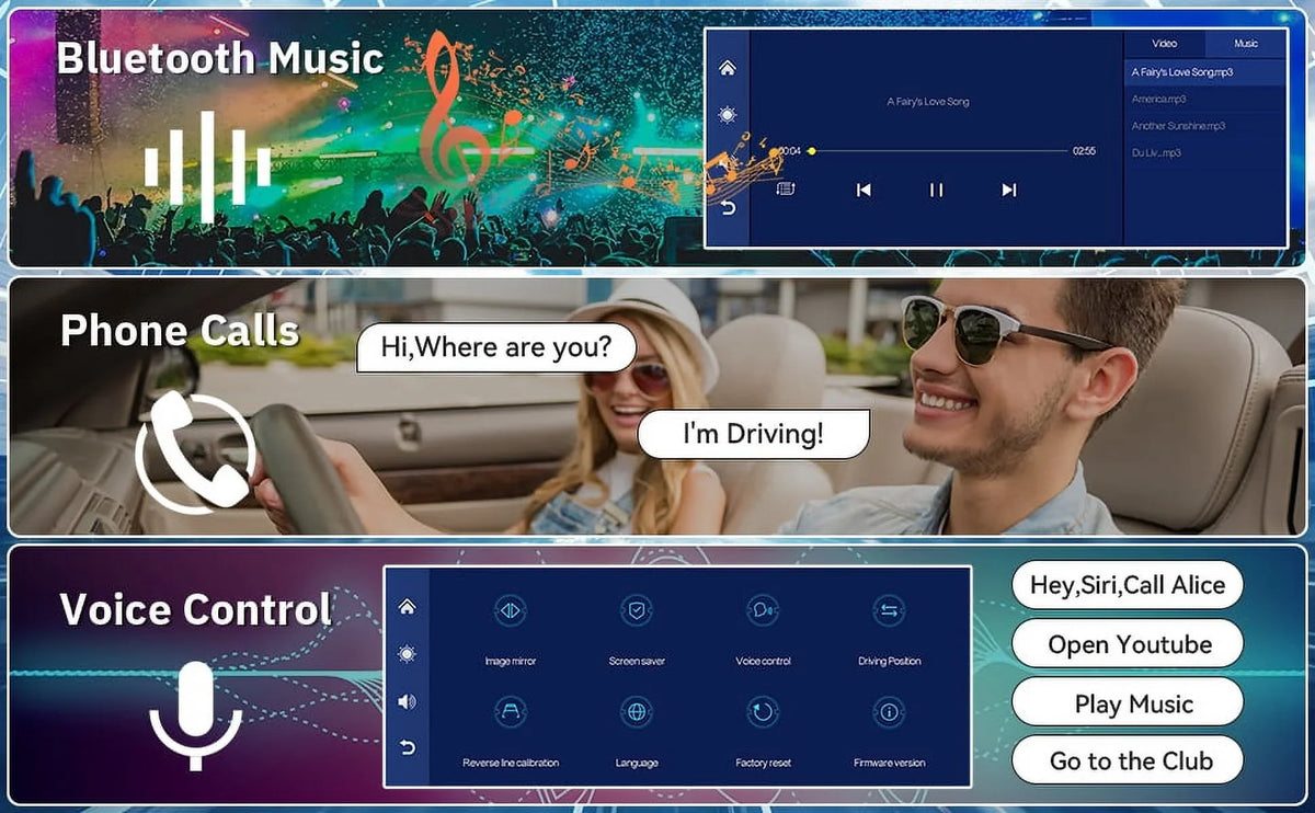 Touchscreen,Supports Front Camera, Bluetooth Stereo, Auto Backup Cam, Hands-Free Most 9.3" Dash Wireless Android Cars & IPS Carplay transportable Calling, HD Polarlander Car