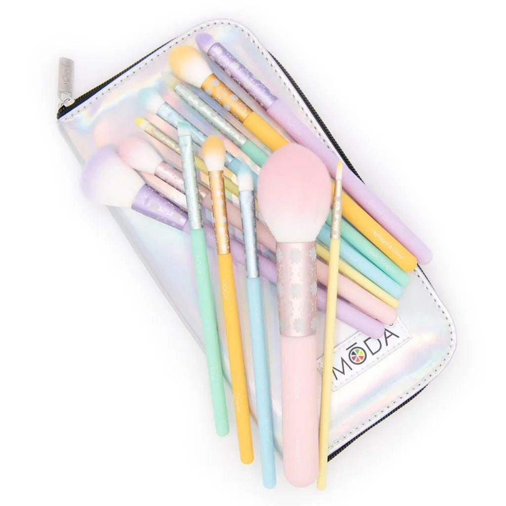 Includes Brushes Brush Makeup Highlighter, Posh Brush Crease, Pastel Set, Signature and Makeup Shader Moda 13pc