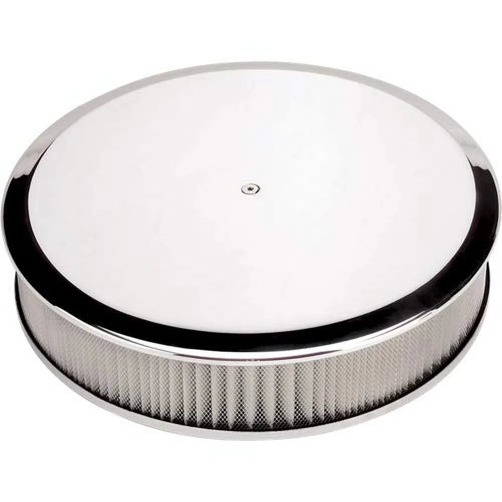 15829 Specialties Round Cleaner 14in Plain Billet atmospheric