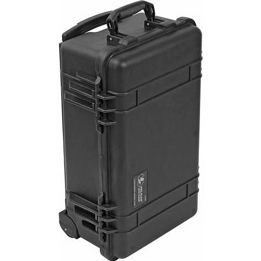 Laptop Watertight Hard Black with Wheels, Case 1510LOC Overnight TSA