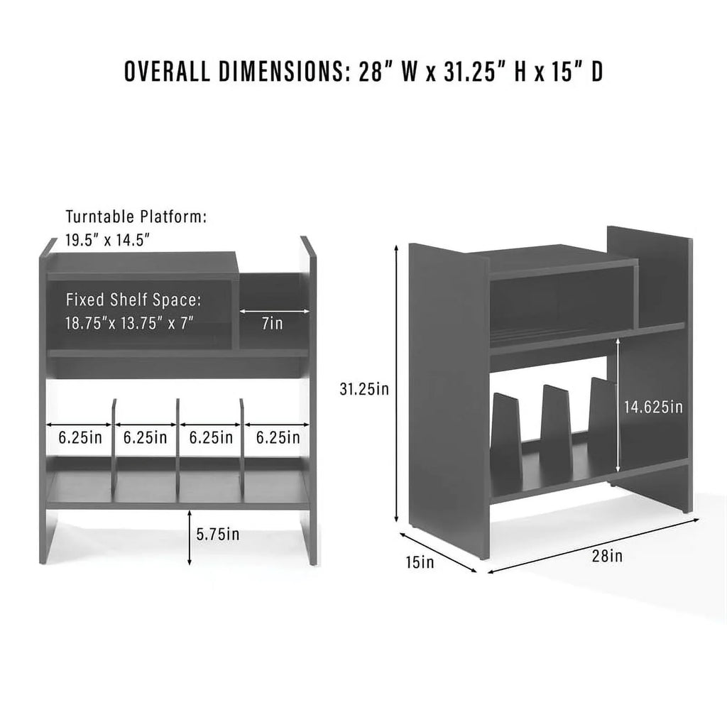 Furniture Entertainment Record Media Tv Stand and Vinyl Portland Crosley Center, Console Storage