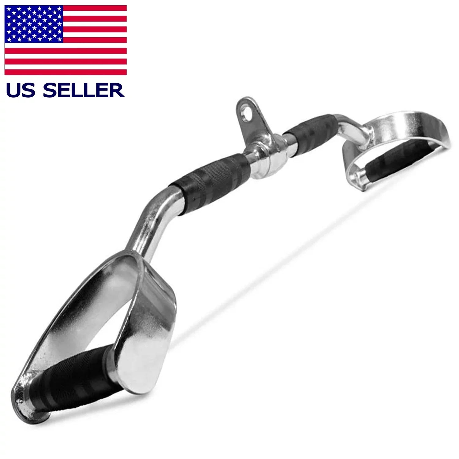 Attachments Attachment LAT Cable Chrome Handle Gym Bar Strength PressDown Fitness Gym Maniac Home Home Machine 28 Training inch Exercise