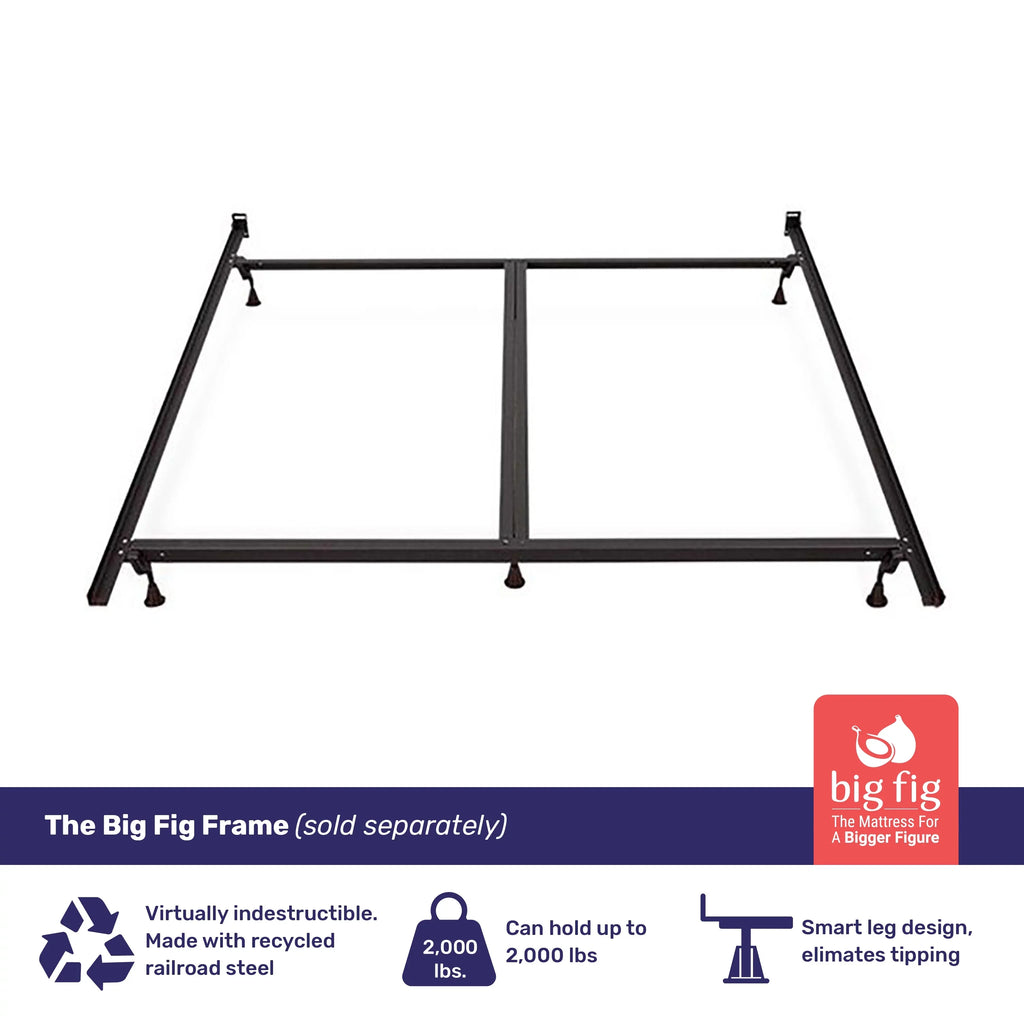 Bed up Steel Supports Fig Duty Size to 2,000 Frame, King Matress Big Pounds, Heavy