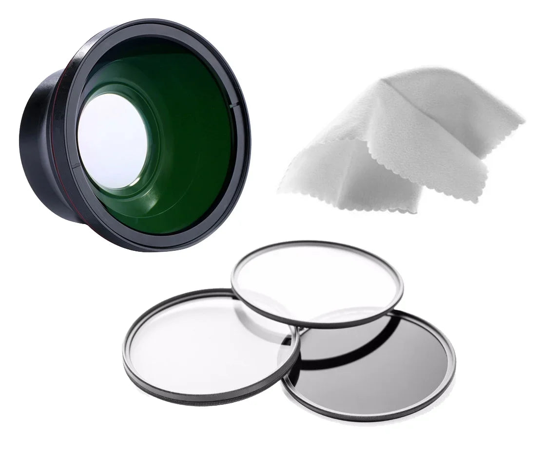Kit Filter + Angle Canon PowerShot w/ G7 Adapter + Super 0.43X Macro X Lens/Filter Mark Definition Lens II High Wide