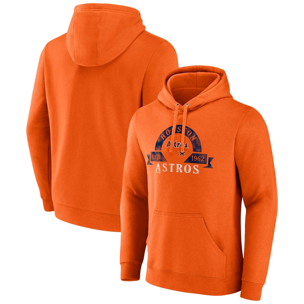 Men's Majestic Hoodie Pullover Houston Utility Astros Orange