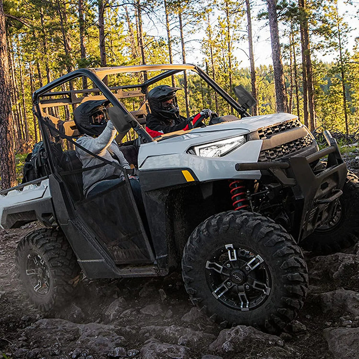 Maverick 900 Polaris for Trail Pro-Fit 570 Defender Ranger XP Mirrors Mirrors,Wider View 1000 Rear Kemimoto Door) Side UTV Mirrors Side Can-Am General (Not 1000 Compatible with