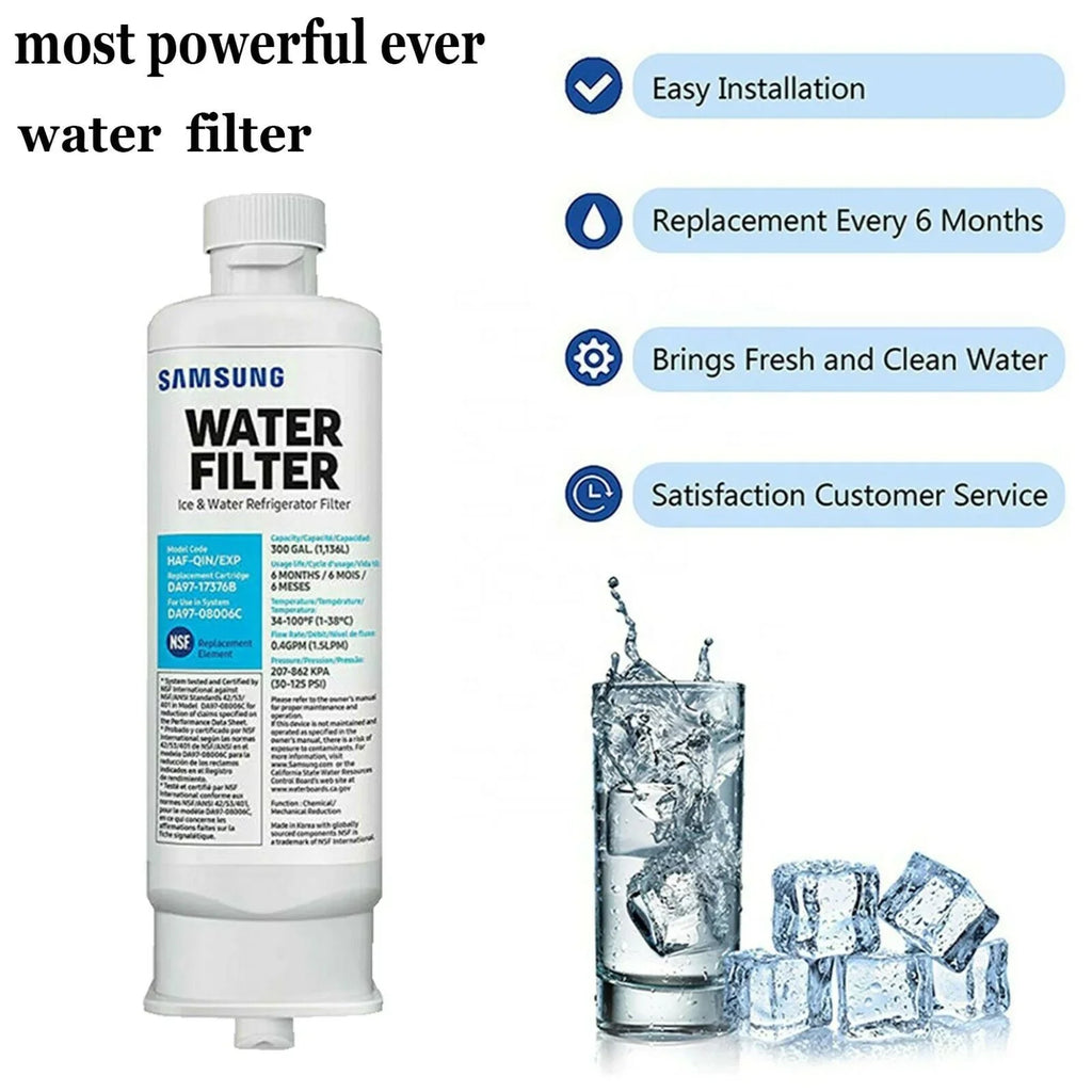 HAF-QIN Water Refrigerator DA97-17376B Filter refrigerator Pack 4 DA97-08006C filter