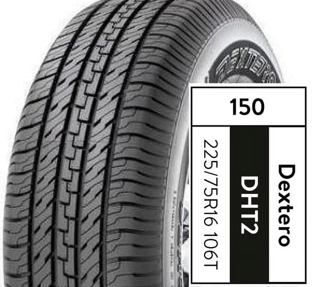 DHT2 Wrangler Jeep 106T Tire Dextero Jeep P225/75R16 Unlimited Sport, Fits: Laredo 2010-16 2003-04 Grand Cherokee